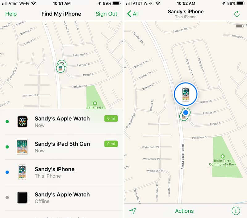 Find-My-iPhone-Device-List-and-Map-iPhone